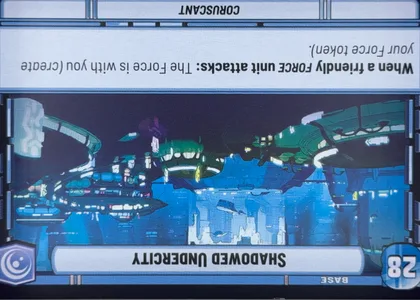 front of card
