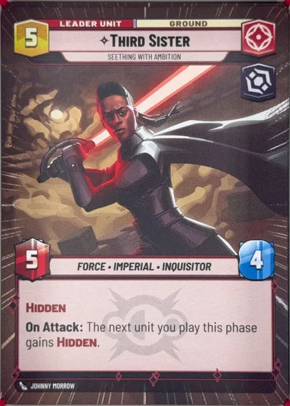 front of card