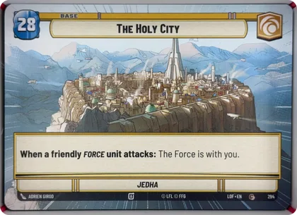 front of card