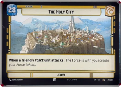 front of card