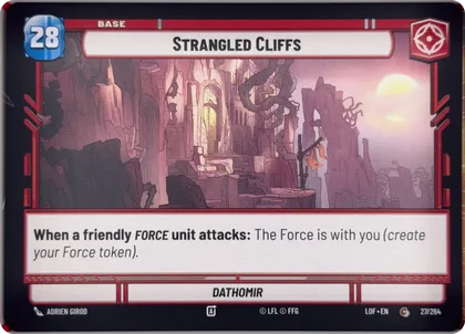 front of card
