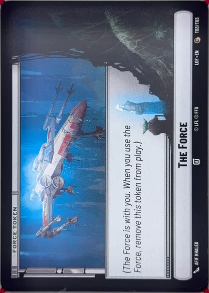 front of card