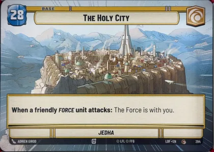 front of card