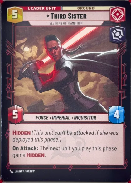 front of card