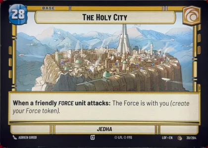 front of card