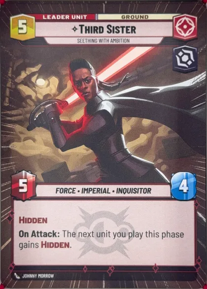 front of card
