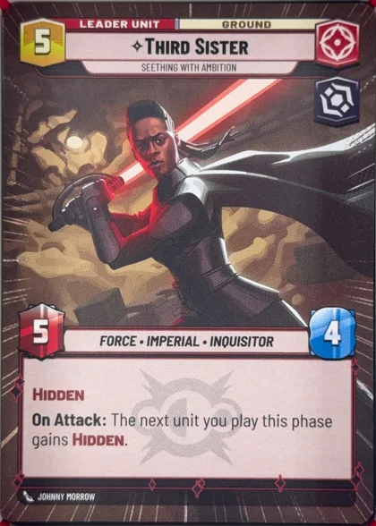 front of card