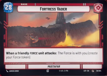 front of card