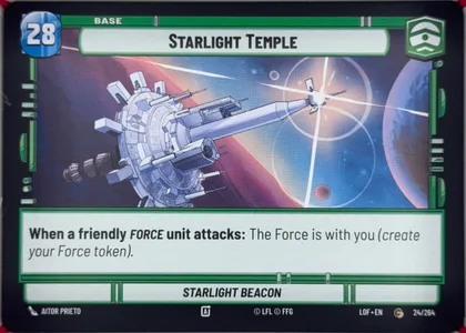 front of card