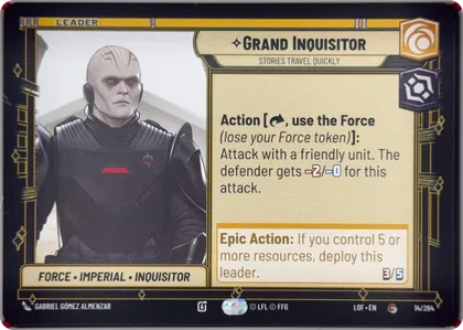 front of card
