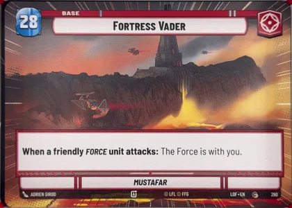 front of card