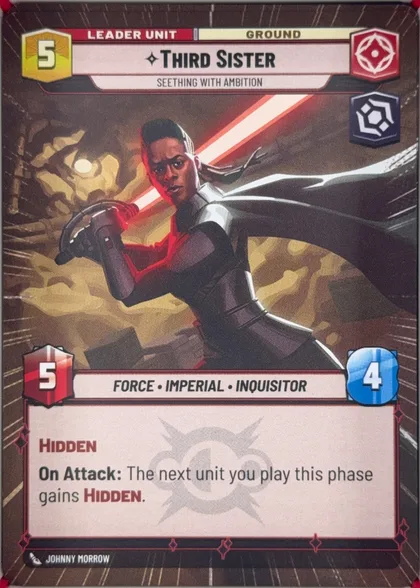 front of card