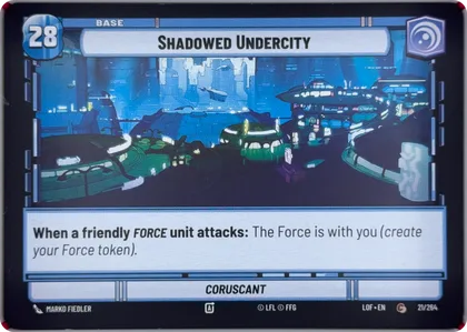 front of card
