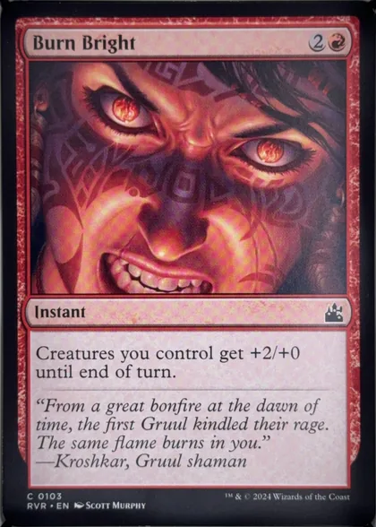 front of card