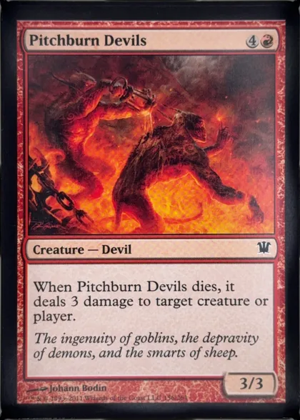 front of card