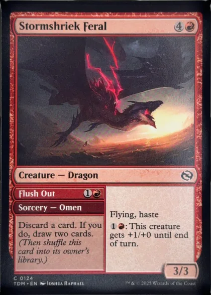 front of card