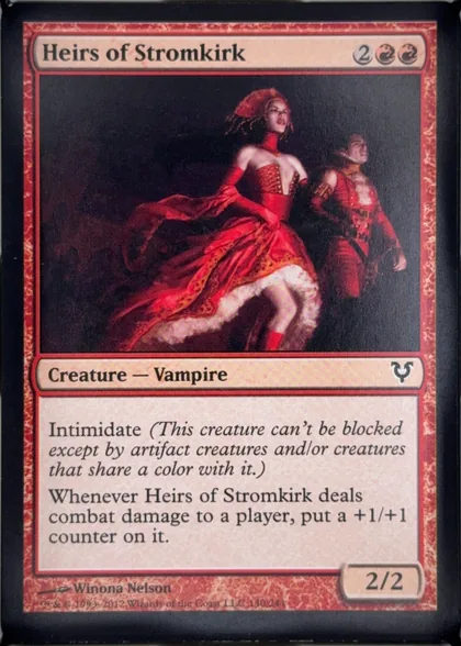 front of card