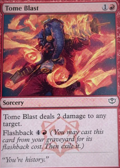 front of card