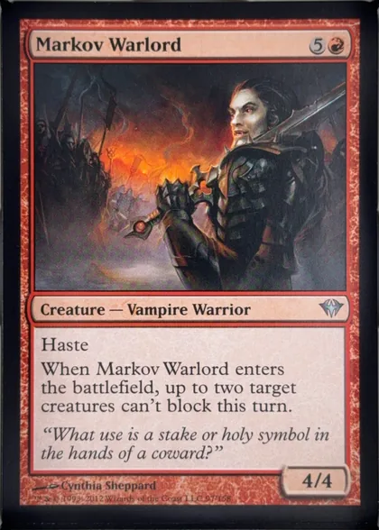 front of card