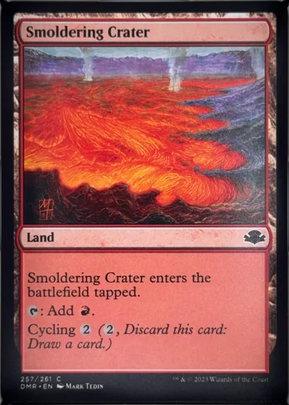 front of card
