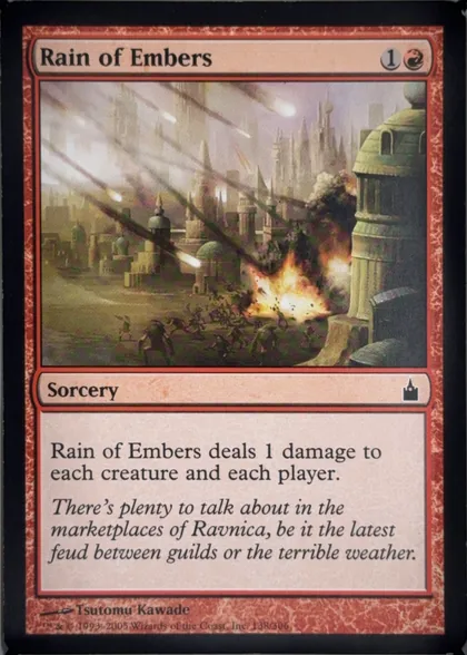 front of card