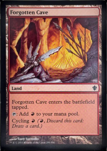 front of card