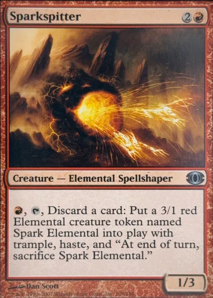 front of card