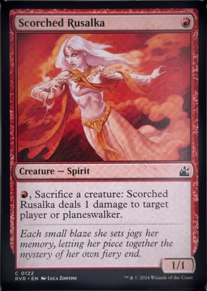 front of card