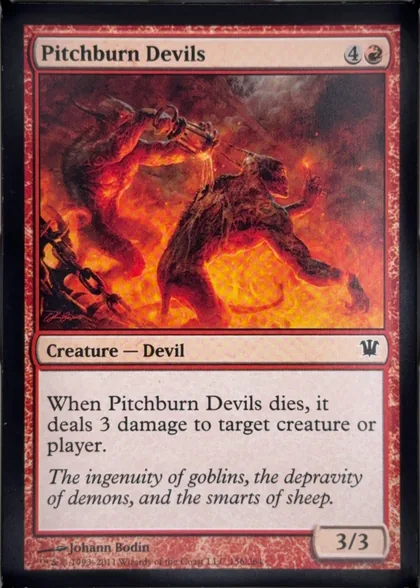 front of card