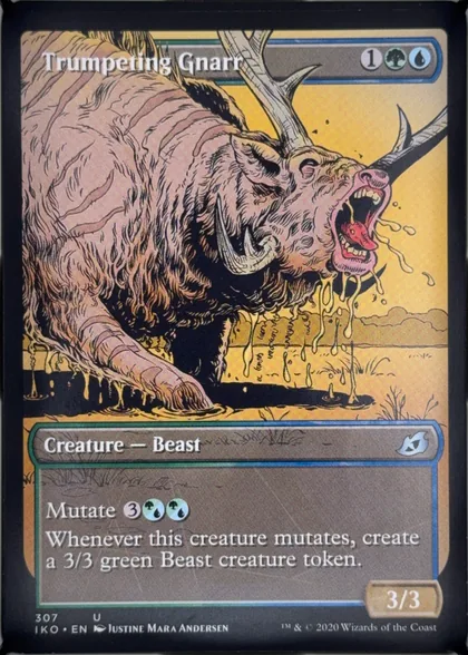 front of card