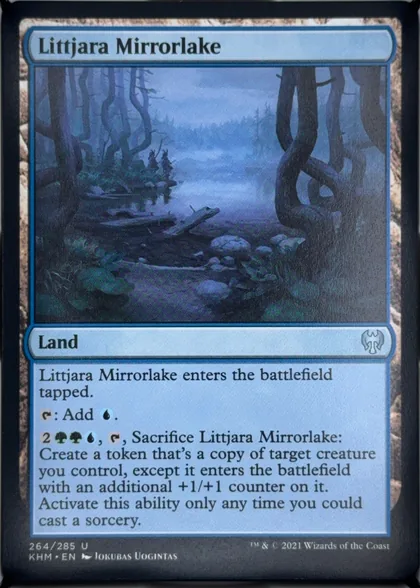 front of card
