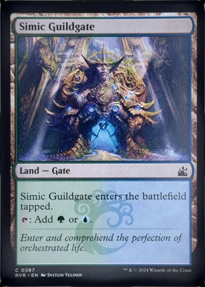 front of card