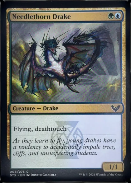 front of card