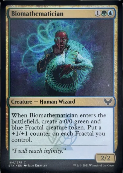 front of card