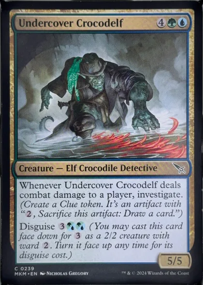 front of card