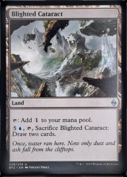 front of card