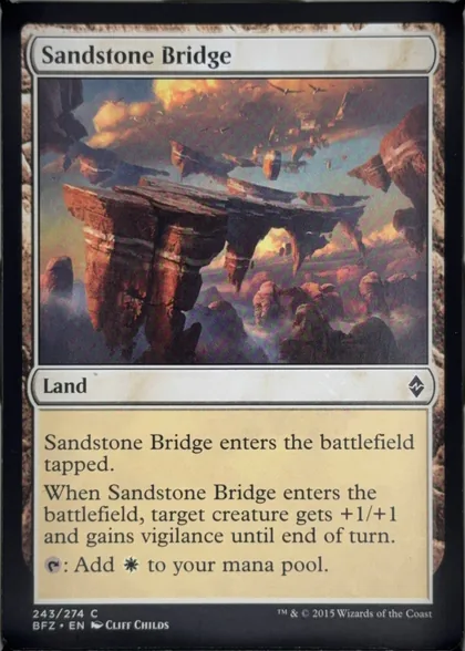 front of card