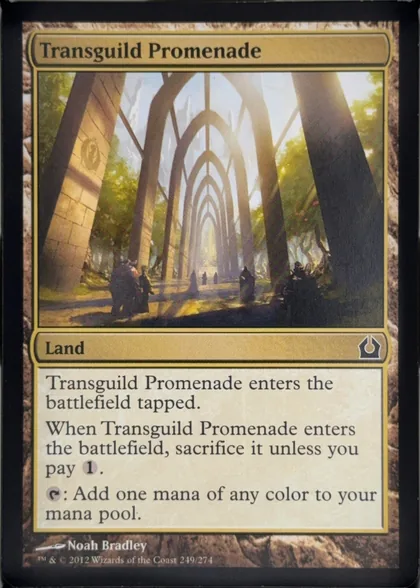 front of card