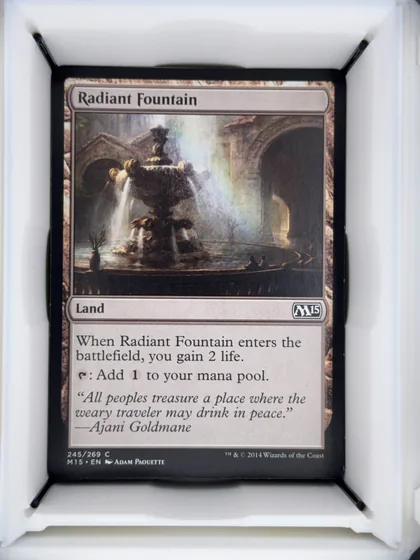 front of card