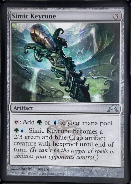front of card