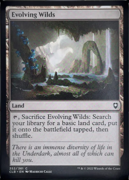 front of card
