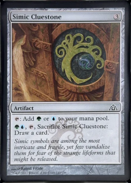 front of card