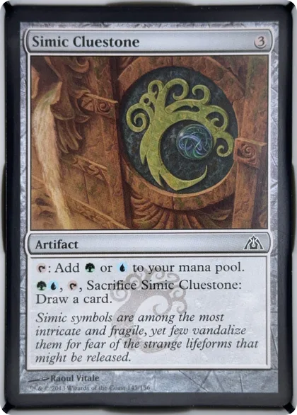 front of card