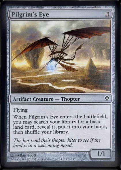 front of card