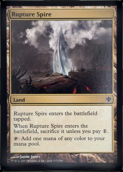 front of card