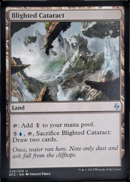 front of card