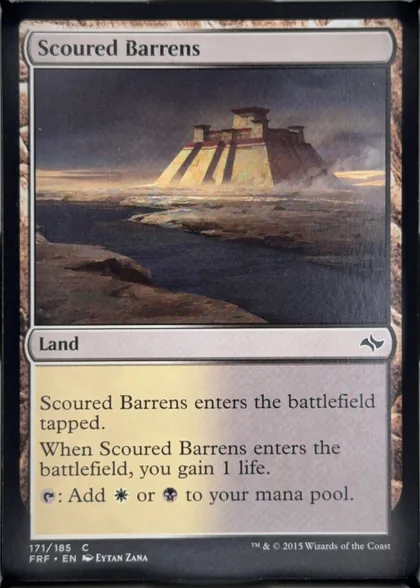 front of card