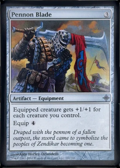 front of card