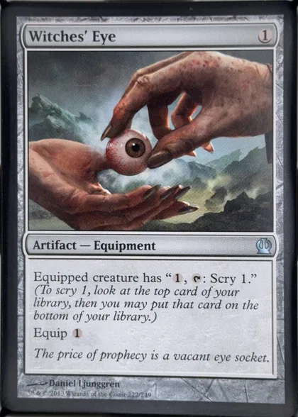 front of card