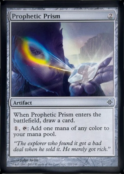 front of card